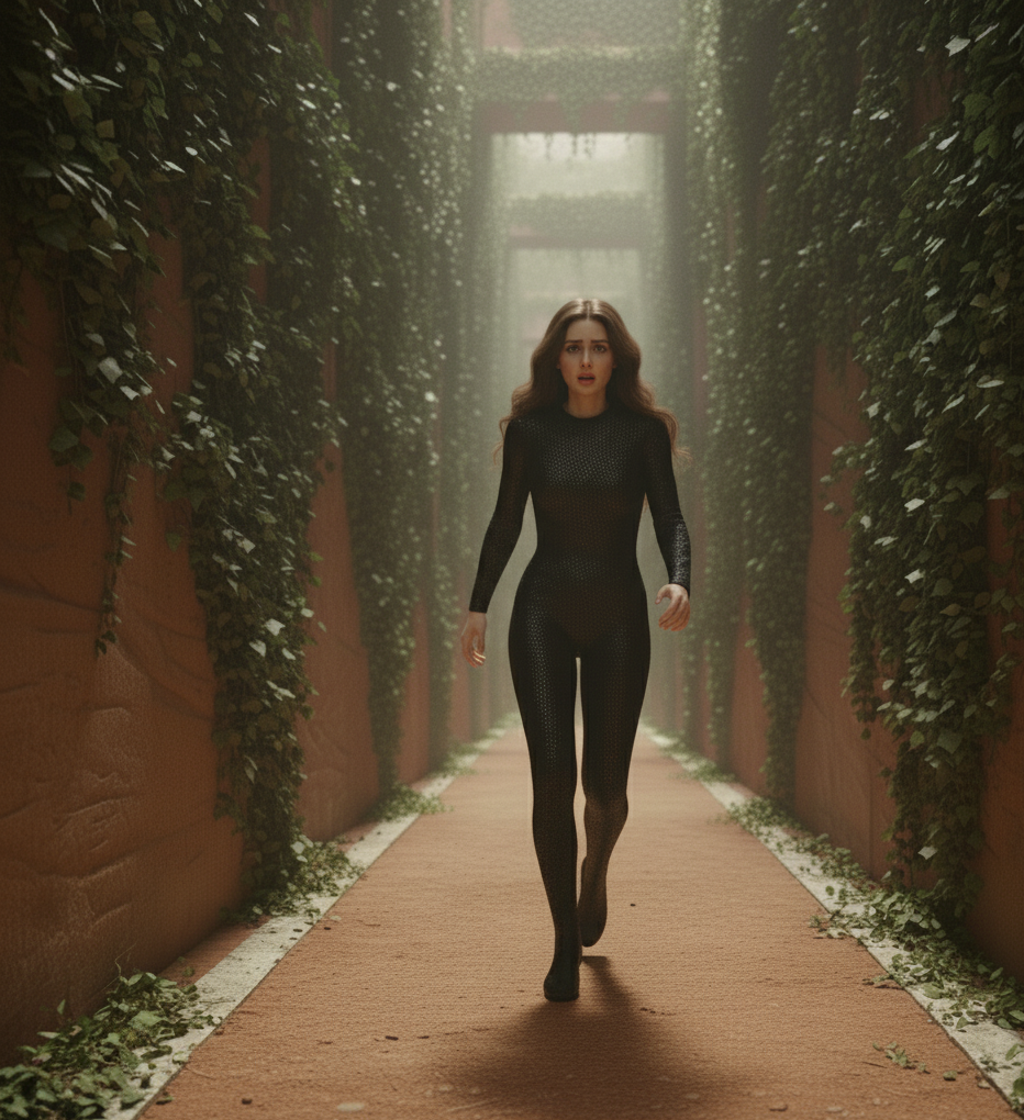 Ariadne walking through the Maze